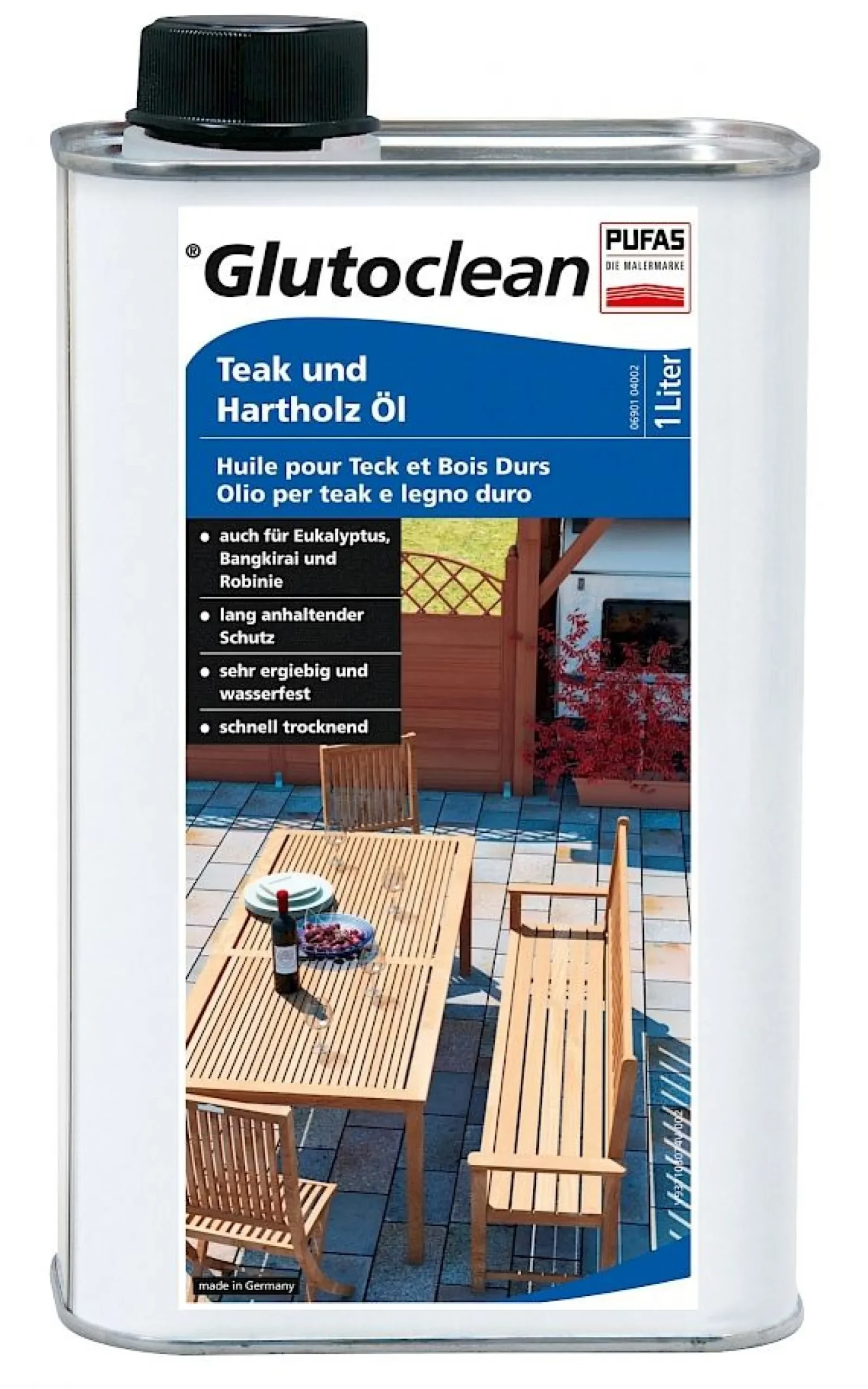 Pufas Glutoclean Teak-Öl 1 l