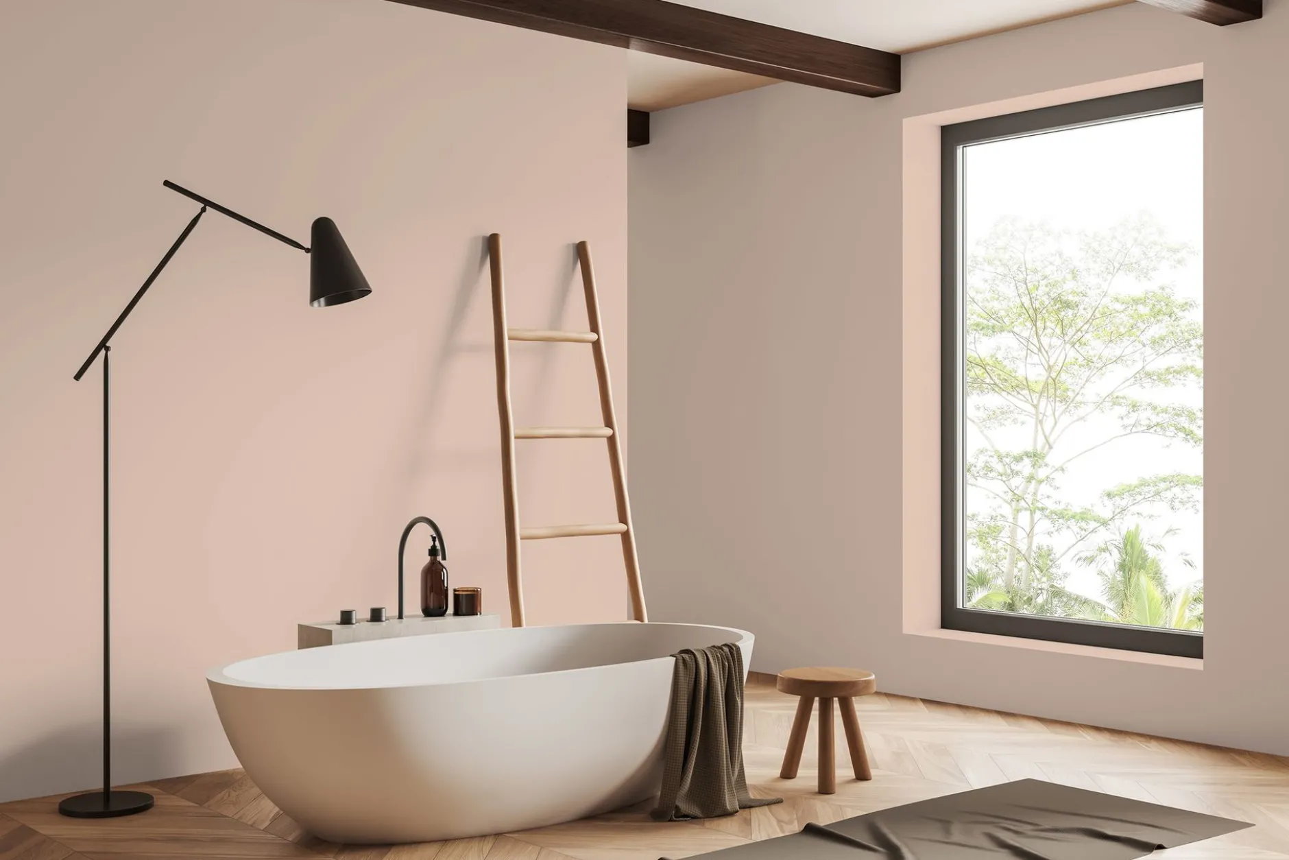 PURO Wandfarbe Beige "Varied Red" DD125824 1 l