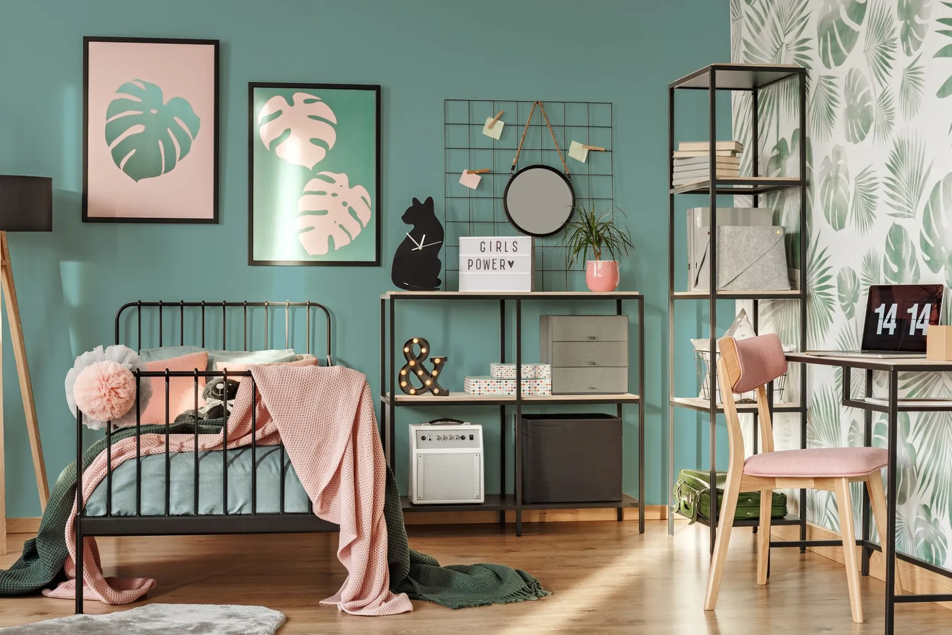 PURO Wandfarbe Blau "Emerald Green" DD125941 1 l