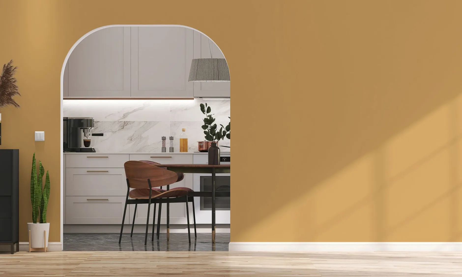 PURO Wandfarbe Gelb "Sunny Yellow" DD126097 1 l