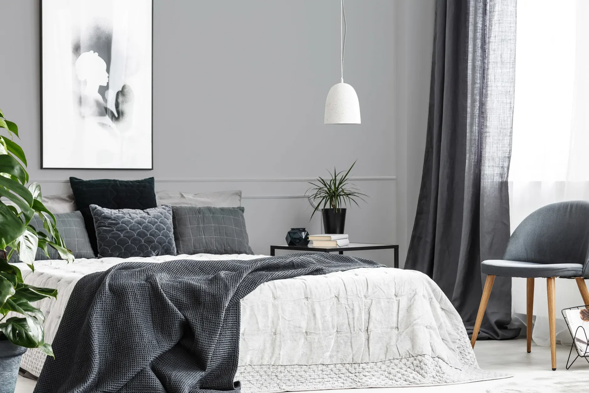 PURO Wandfarbe Grau "Cool Grey" DD125740 1 l