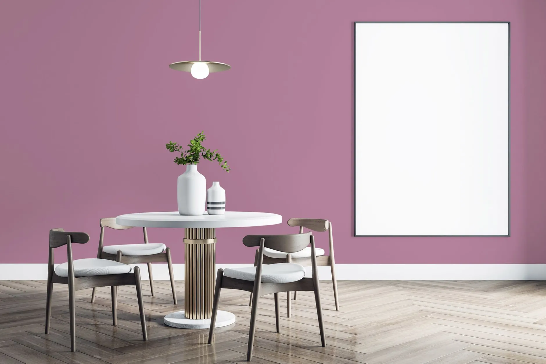 PURO Wandfarbe Pink "Lovely Rose" DD125803 1 l