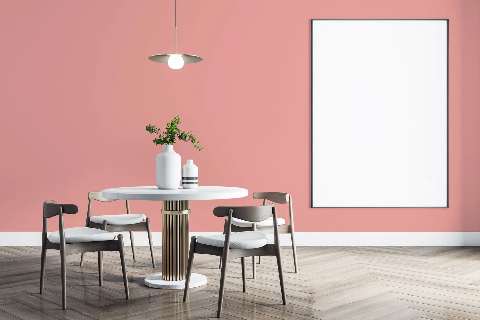 PURO Wandfarbe Pink "Peachy Pink" DD125857 1 l