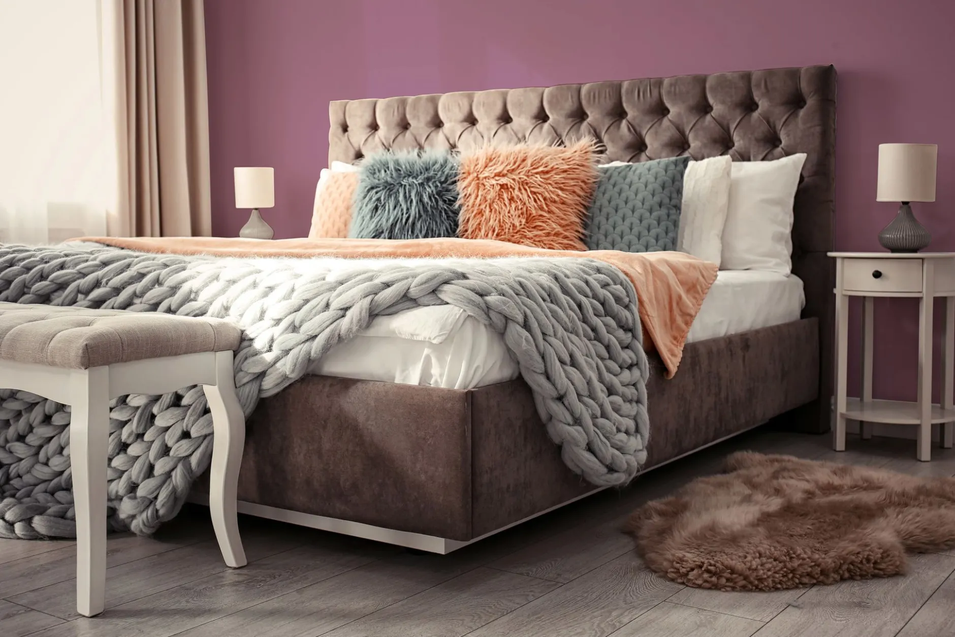 PURO Wandfarbe Violett "Lovely Rose" DD125806 1 l
