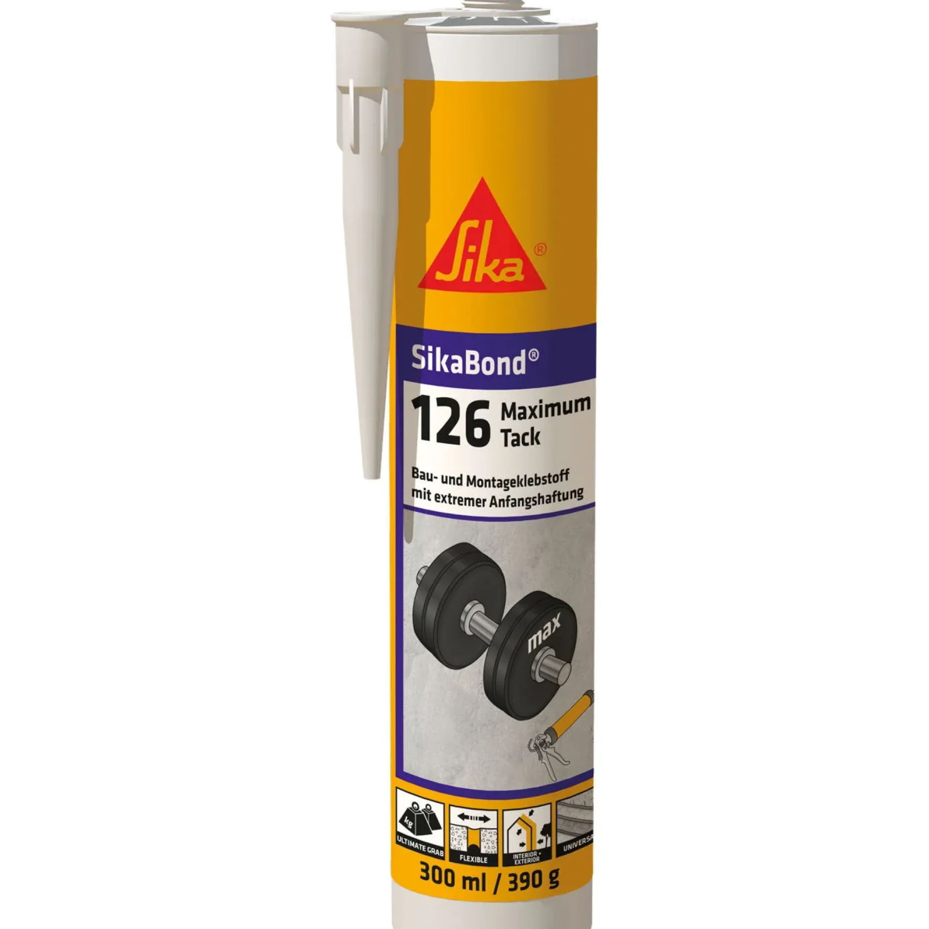 SikaBond®-126 Maximum Tack weiß 300 ml