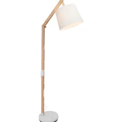Stehleuchte aus Holz - Diego - Beige