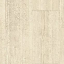 Tarkett ID Inspiration 55 NATURALS Vinylfliese Travertin Grande - Sand - weiß 24517082