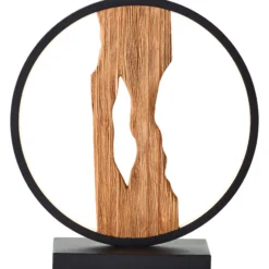 Tischleuchte aus Holz - Elea - Braun
