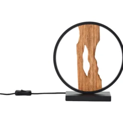 Tischleuchte aus Holz - Elea - Braun