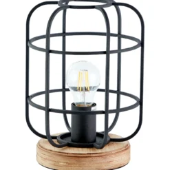 Tischleuchte Inga - Holz Braun