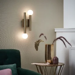 Wandleuchte Lena - Metall Gold